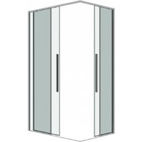Душевой уголок Grossman Galaxy 110x90x195 300.K33.01.1190.10.00 (хром/прозрачное стекло) - Превью изображения №2 — Интернет-магазин samo.by