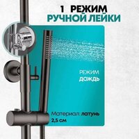 Душевая система  Grocenberg GB7099 (графит) - Превью изображения №5 — Интернет-магазин samo.by