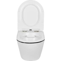 Унитаз подвесной Roxen Antares Black в комплекте с инсталляцией StounFix Dual Fresh 6 в 1 868511 (кнопка: черный матовая) - Превью изображения №10 — Интернет-магазин samo.by