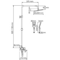 Душевая система  Wasserkraft A177.118.126.087.CH - Превью изображения №3 — Интернет-магазин samo.by