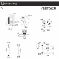 Смеситель Whitecross Y YSET06CR (хром) - Превью изображения №3 — Интернет-магазин samo.by