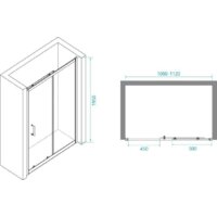 Душевая дверь RGW PA-14 B 41081411-14 110 (черный/рифленое стекло) - Превью изображения №5 — Интернет-магазин samo.by