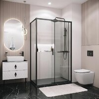 Душевой уголок Grossman Style 110x80x195 120.K33.05.1180.21.00 (черный матовый/прозрачное стекло) - Превью изображения №8 — Интернет-магазин samo.by