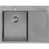 Кухонная мойка ARFEKA ECO AR 650*500 L SATIN - Превью изображения №2 — Интернет-магазин samo.by