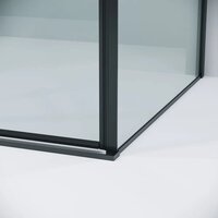 Душевой уголок Grossman Galaxy 130х100х195 120.K33.01.1310.21.00 (черный матовый/прозрачное стекло) - Превью изображения №4 — Интернет-магазин samo.by