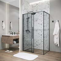 Душевой уголок Grossman Galaxy 130х100х195 120.K33.01.1310.21.00 (черный матовый/прозрачное стекло) - Превью изображения №7 — Интернет-магазин samo.by