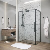 Душевой уголок Grossman Galaxy 130х100х195 120.K33.01.1310.21.00 (черный матовый/прозрачное стекло) - Превью изображения №8 — Интернет-магазин samo.by