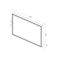  Wellsee Зеркало с фронтальной LED-подсветкой 7 Rays' Spectrum 172201410, 120 х 80 см (с сенсором и регулировкой яркости освещения) - Превью изображения №9 — Интернет-магазин samo.by