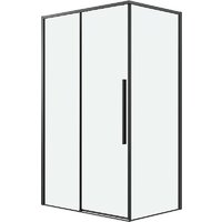 Душевая стенка Grossman Galaxy 100х195 200.K33.01.100.21.00 (черный матовый/стекло прозрачное) - Превью изображения №4 — Интернет-магазин samo.by