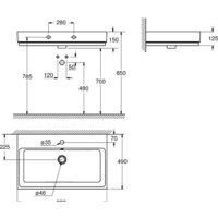 Умывальник Grohe 3946900H с гигиеническим покрытием 80x49 - Превью изображения №2 — Интернет-магазин samo.by