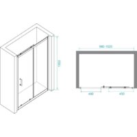 Душевая дверь RGW PA-14 B 41081410-14 100 (черный/прозрачное стекло) - Превью изображения №4 — Интернет-магазин samo.by