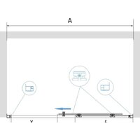 Душевая дверь RGW PA-14 B 41081410-14 100 (черный/прозрачное стекло) - Превью изображения №3 — Интернет-магазин samo.by