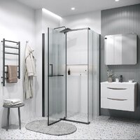 Душевой уголок Grossman Pragma 110x90x195 120.K33.03.1190.21.02 (черный матовый/стекло шиншилла) - Превью изображения №9 — Интернет-магазин samo.by
