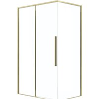 Душевая стенка Grossman Galaxy 90x195 200.K33.01.90.32.00 (золото сатинстекло прозрачное) - Превью изображения №5 — Интернет-магазин samo.by