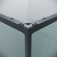 Душевой уголок Grossman Galaxy 110x90x195 300.K33.01.1190.21.00 (черный матовый/прозрачное стекло) - Превью изображения №4 — Интернет-магазин samo.by