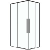 Grossman Galaxy 110x90x195 300.K33.01.1190.21.00 (черный матовый/прозрачное стекло)