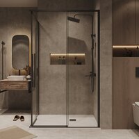 Душевой уголок Grossman Galaxy 110x90x195 300.K33.01.1190.21.00 (черный матовый/прозрачное стекло) - Превью изображения №8 — Интернет-магазин samo.by