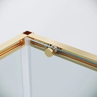 Душевой уголок Grossman Galaxy 130х100х195 120.K33.01.1310.32.00 (золото сатин/прозрачное стекло) - Превью изображения №4 — Интернет-магазин samo.by