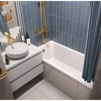 Ванна Wellsee FreeDom 150x80 231101008 (встраиваемая ванна белый глянец, ножки, сифон-автомат золото) - Превью изображения №8 — Интернет-магазин samo.by