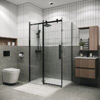 Душевой уголок Grossman Classic 100x70x195 120.K33.04.1070.21.00 (черный матовый/стекло прозрачное) - Превью изображения №6 — Интернет-магазин samo.by