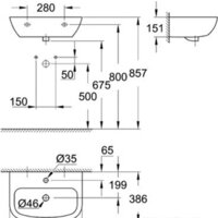 Умывальник Grohe 39440000 55.3x38.6 - Превью изображения №6 — Интернет-магазин samo.by