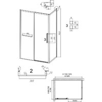 Душевой уголок Grossman Style 120x70x195 120.K33.05.1270.21.00 (черный матовый/прозрачное стекло) - Превью изображения №11 — Интернет-магазин samo.by