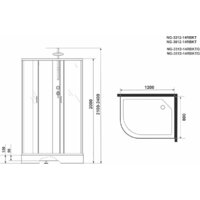 Душевая кабина Niagara NG-3312-14RBKT 120x80x200 - Превью изображения №5 — Интернет-магазин samo.by