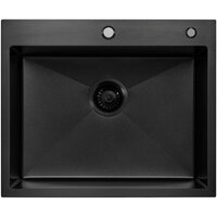 Кухонная мойка ARFEKA ECO AR мойка 600*500, коландер F, дозатор BLACK DECOR VOLCANIC - Превью изображения №4 — Интернет-магазин samo.by