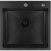 Кухонная мойка ARFEKA Eco AR 500*500 Black PVD Nano Decor - Превью изображения №2 — Интернет-магазин samo.by