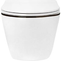 Унитаз подвесной Roxen Antares Black в комплекте с инсталляцией StounFix Dual Fresh 6 в 1 964686 (кнопка: хром глянец) - Превью изображения №5 — Интернет-магазин samo.by