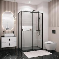 Душевой уголок Grossman Style 120x80x195 120.K33.05.1280.21.00 (черный матовый/прозрачное стекло) - Превью изображения №9 — Интернет-магазин samo.by