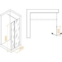 Душевая стенка RGW Z-071W 352207103-15 (белый/прозрачное стекло) - Превью изображения №3 — Интернет-магазин samo.by