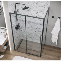 Душевой уголок Grossman Galaxy 120x80x195 120.K33.01.1280.21.00 (черный матовый/прозрачное стекло) - Превью изображения №9 — Интернет-магазин samo.by