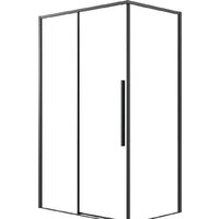 Grossman Galaxy 120x80x195 120.K33.01.1280.21.00 (черный матовый/прозрачное стекло)