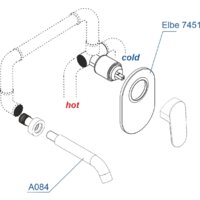 Комплект смесителей Wasserkraft A74543 - Превью изображения №2 — Интернет-магазин samo.by