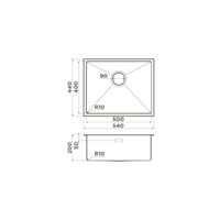 Кухонная мойка Omoikiri Taki 54-U/IF GB (графит) - Превью изображения №5 — Интернет-магазин samo.by