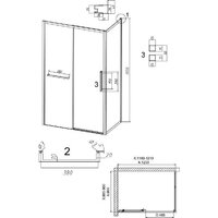 Душевой уголок Grossman Style 120x90x195 120.K33.05.1290.21.00 (черный матовый/прозрачное стекло) - Превью изображения №11 — Интернет-магазин samo.by