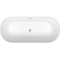 Ванна Wellsee Shell 180x80 28170401R (отдельностоящая ванна белый глянец, экран, ножки, сифон-автомат хром) - Превью изображения №4 — Интернет-магазин samo.by