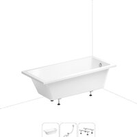 Ванна Wellsee FreeDom 150x80 231101005 (встраиваемая ванна белый глянец, ножки, сифон-автомат хром) - Превью изображения №1 — Интернет-магазин samo.by