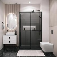 Душевой уголок Grossman Style 110x70x195 120.K33.05.1170.21.10 (черный матовый/тонированное стекло) - Превью изображения №7 — Интернет-магазин samo.by