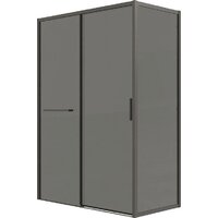 Grossman Style 110x70x195 120.K33.05.1170.21.10 (черный матовый/тонированное стекло)