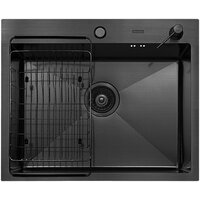 Кухонная мойка ARFEKA ECO AR мойка 600*500, коландер F, дозатор BLACK DECOR - Превью изображения №2 — Интернет-магазин samo.by
