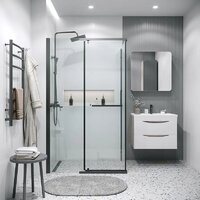 Душевой уголок Grossman Pragma 100x90x195 120.K33.03.1090.21.00 (черный матовый/стекло прозрачное) - Превью изображения №8 — Интернет-магазин samo.by
