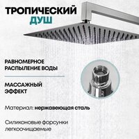 Душевая система  Grocenberg GB5089BG-3 (графит) - Превью изображения №5 — Интернет-магазин samo.by
