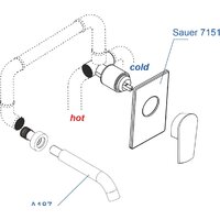 Комплект смесителей Wasserkraft A71573 - Превью изображения №2 — Интернет-магазин samo.by