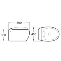 Унитаз подвесной SantiLine SL-5001 - Превью изображения №2 — Интернет-магазин samo.by