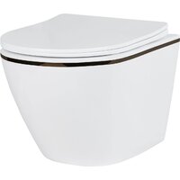 Унитаз подвесной Roxen Antares Black в комплекте с инсталляцией StounFix Dual Fresh 6 в 1 964671 (кнопка: белый глянец) - Превью изображения №6 — Интернет-магазин samo.by