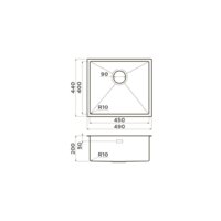 Кухонная мойка Omoikiri Taki 49-U/IF GB (графит) - Превью изображения №6 — Интернет-магазин samo.by