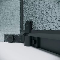 Душевой уголок Grossman Pragma 90x90x195 302.K33.03.9090.21.02 (черный матовый/шиншилла стекло) - Превью изображения №5 — Интернет-магазин samo.by