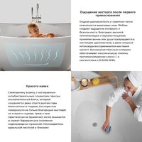 Ванна Wellsee Shell 170x75 28170304R (отдельностоящая ванна белый глянец, экран, ножки, сифон-автомат золото) - Превью изображения №6 — Интернет-магазин samo.by